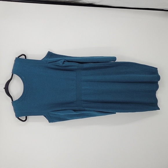 Torrid Dress Knit Blue Long Sleeved Cut Out Knee Length Womens Size 2X NWT - Picture 3 of 13